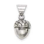 Sterling Silver Antiqued Acorn Pendant - Image 4