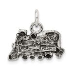 Sterling Silver Antiqued Train Charm - Image 3