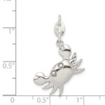 Sterling Silver Polished Crab Charm - Image 4