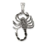 Sterling Silver Antiqued Scorpion Charm - Image 3
