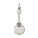 Sterling Silver Antiqued Mandolin Charm - Image 3