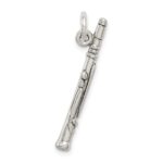 Sterling Silver Antiqued Clarinet Charm - Image 4