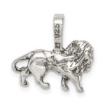 Sterling Silver Antiqued Lion Charm - Image 4