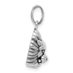 Sterling Silver Antiqued Lion Charm - Image 2