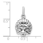 Sterling Silver Antiqued Lion Charm - Image 3