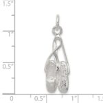 Sterling Silver Ballet Slippers Charm - Image 3