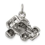 Sterling Silver Antiqued Go Kart Racer Charm - Image 4
