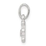 Sterling Silver Letter E with Enamel Pendant - Image 2