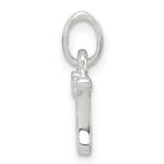 Sterling Silver Letter T with Enamel Pendant - Image 2