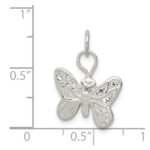 Sterling Silver Butterfly Charm - Image 3