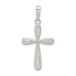 Sterling Silver Polished Latin Cross Pendant