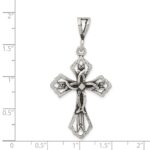 Sterling Silver Antiqued Cross Pendant - Image 3