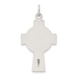 Sterling Silver Antiqued Irish Cross Pendant - Image 4