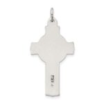 Sterling Silver Antiqued Irish 4-Way INRI Crucifix Cross Pendant - Image 4