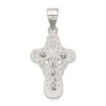 Sterling Silver Polished Small Crucifix Pendant - Image 4