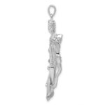Sterling Silver Polished Mariner Cross Pendant - Image 2