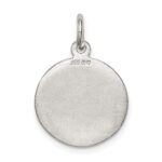 Sterling Silver Polished & Textured Small Raphael Angel Pendant - Image 3