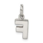 Sterling Silver Letter F Initial Charm - Image 3