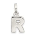 Sterling Silver Letter R Initial Charm