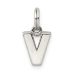 Sterling Silver Letter V Initial Charm