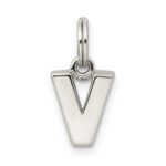 Sterling Silver Letter V Initial Charm - Image 3