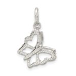 Sterling Silver Polished Butterfly Charm - Image 4
