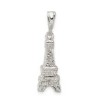Sterling Silver Polished Eiffel Tower Charm - Image 4
