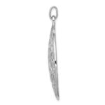 Sterling Silver Rhodium-plated Polished Celtic Pendant - Image 2