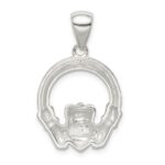 Sterling Silver Claddagh Pendant - Image 4