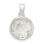 Sterling Silver Polished Sand Dollar Pendant - Image 4