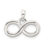Sterling Silver Polished Infinity Symbol Pendant - Image 4