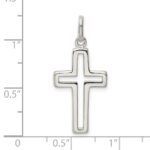Sterling Silver Cut-out Cross Charm - Image 4