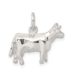 Sterling Silver Cow Charm - Image 4
