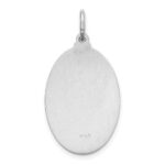 Sterling Silver Rhodium-plated Spanish Lady of Guadalupe Medal Pendant - Image 3