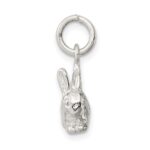 Sterling Silver 3-D Rabbit Charm - Image 2