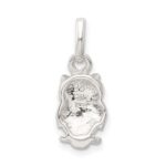 Sterling Silver Polished Owl Charm - Image 3