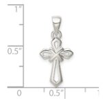 Sterling Silver Polished Cross Pendant - Image 4