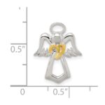 Sterling Silver & Gold tone Angel Chain Slide - Image 4