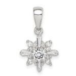 Sterling Silver Fancy CZ Pendant