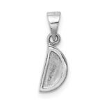 Sterling Silver RH-plated Enameled Watermelon Children's Pendant - Image 3