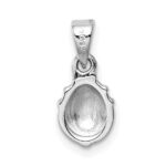 Sterling Silver RH-plated Red & Black Enamel Ladybug Children's Pendant - Image 3