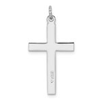 Sterling Silver Platinum-plated Cross Pendant - Image 3