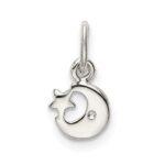 Sterling Silver Enameled Blue Moon and Star Charm - Image 3