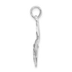 De-Ani Sterling Silver Rhodium-Plated Polished Sailfish Pendant - Image 3