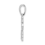 De-Ani Sterling Silver Rhodium-Plated Polished South Beach Palm Tree Pendant - Image 2