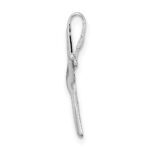 De-Ani Sterling Silver Rhodium-Plated Polished Dancing Starfish Slide - Image 2