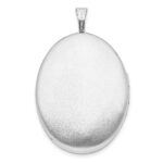 Sterling Silver RH-plated Gold-tone Bee & Honeycomb 26x20mm Oval Locket - Image 4