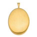 1/20 14K Gold Filled 26mm Floral Oval Locket - Image 3