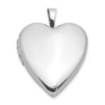 Sterling Silver Rhodium-plated Polished 20mm Heart Ash Holder Locket - Image 2
