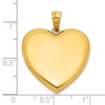 1/20 Gold Filled Polished and Satin 24mm Heart Locket - Image 5
